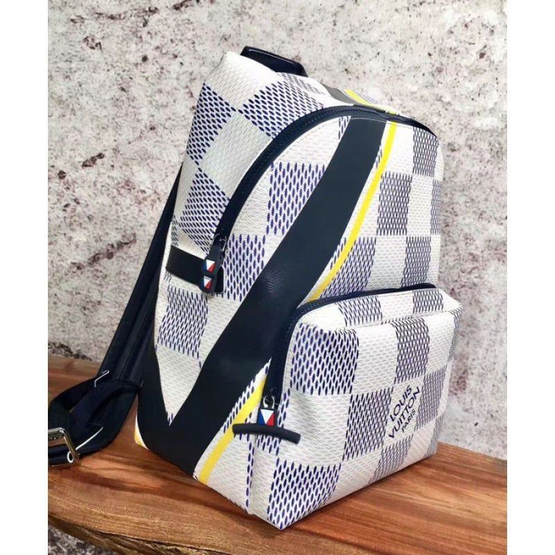 Apollo Backpack Damier Azur N44017 White
