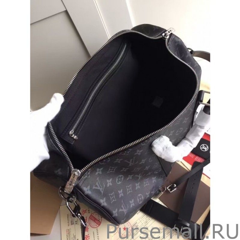 Keepall 45 Bandouliere Monogram Eclipse M40569