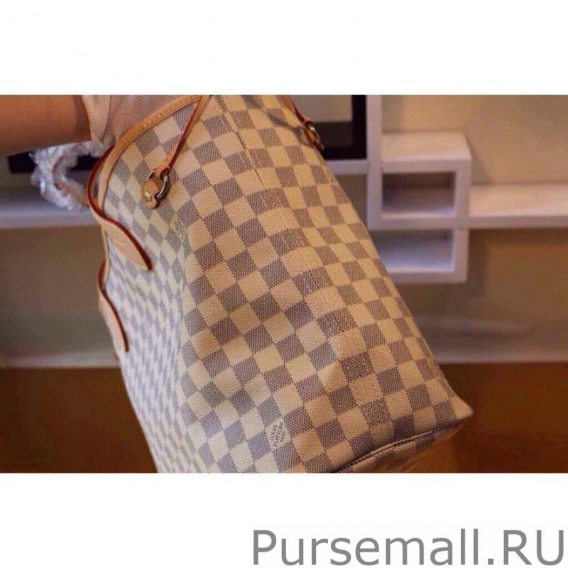 Neverfull MM Damier Azur Canvas N51107