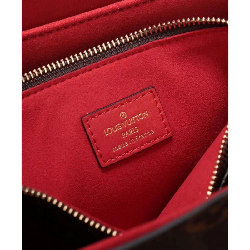 Flower Tote Monogram Canvas M43553 Red