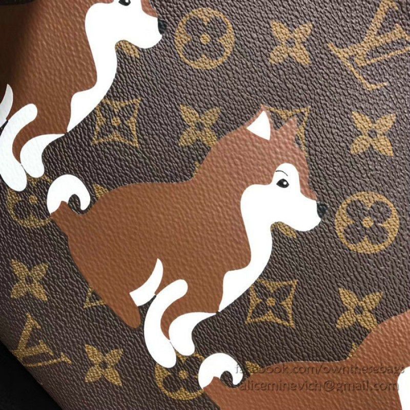 Dog Print Pochette Voyage MM M61692