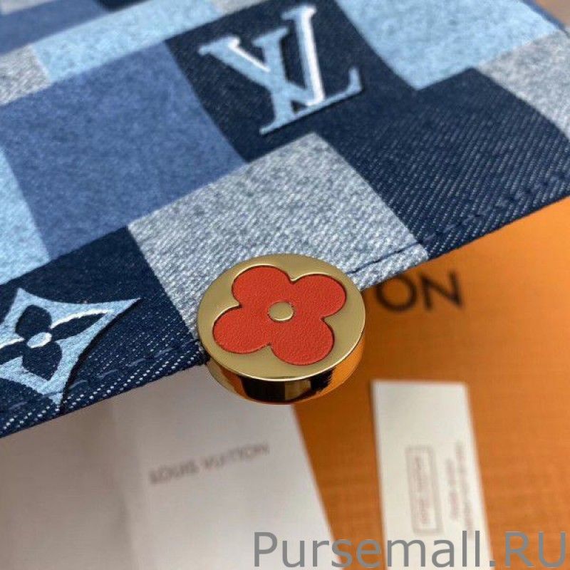 Flore Chain Wallet Monogram Denim M69036