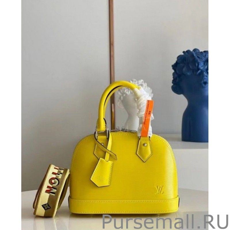 Epi Alma BB Bag With Jacquard Strap M57446