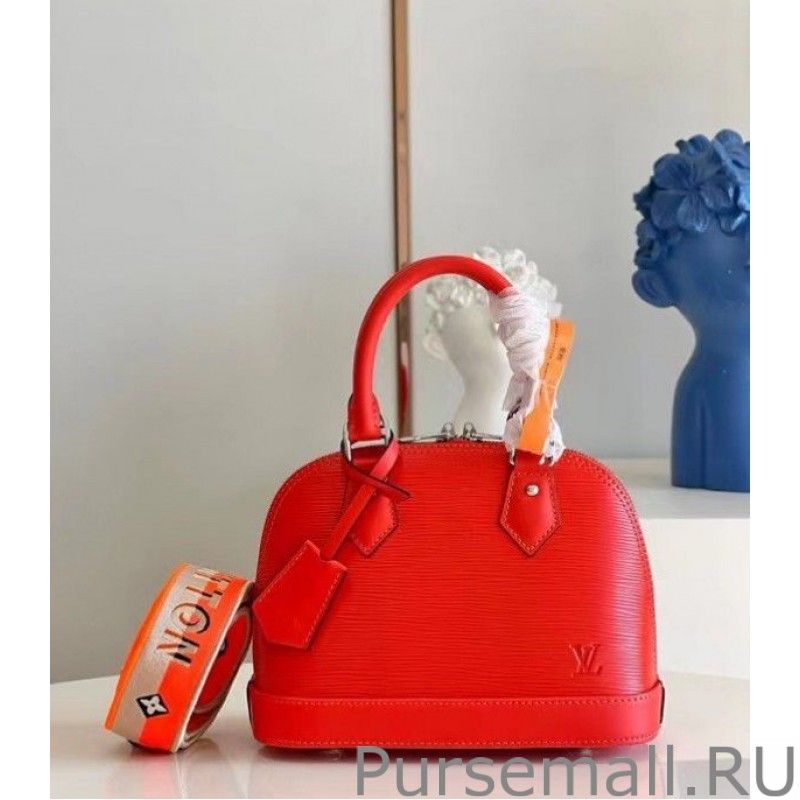 Epi Alma BB Bag With Jacquard Strap M57429