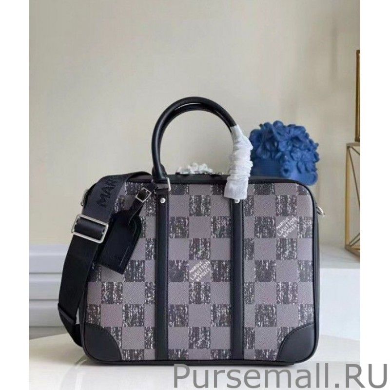 Studio Briefcase Damier Graphite Canvas N50072