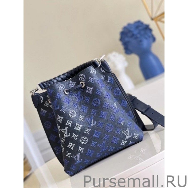 Muria Bag In Blue Mahina Leather M59554