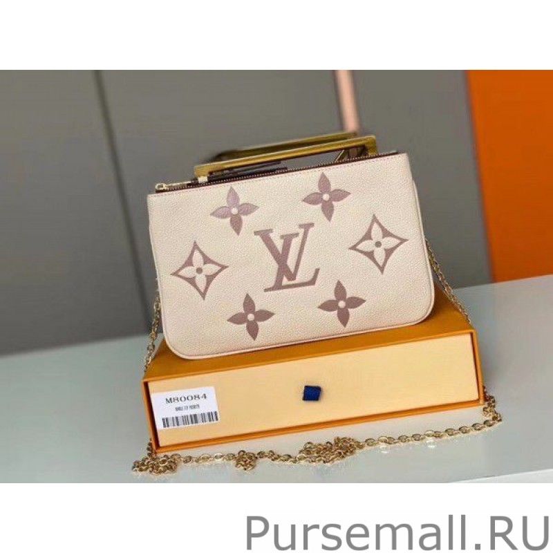 Pochette Double Zip Monogram Empreinte M80084