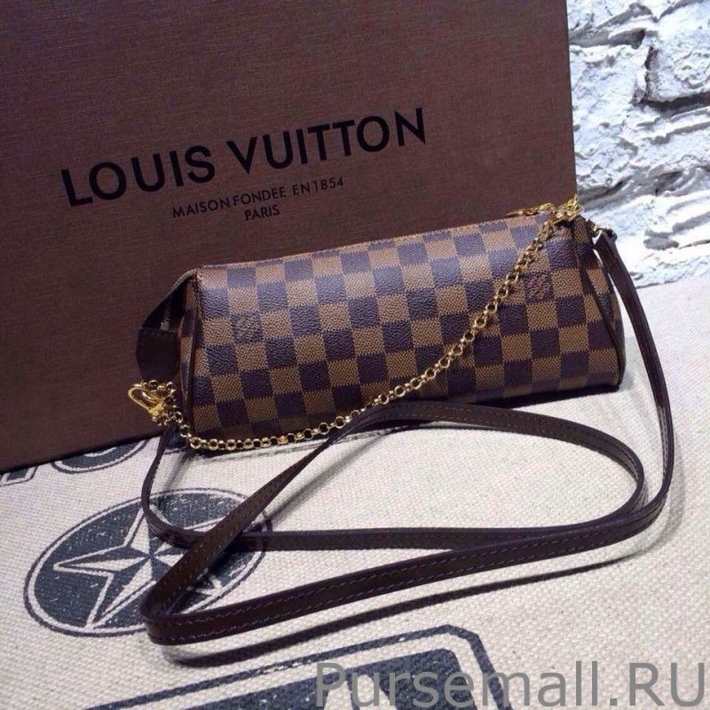 Eva Clutch Damier Ebene Canvas N55213