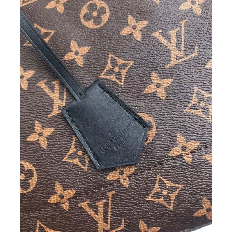 Flower Tote Monogram Canvas M43550 Black