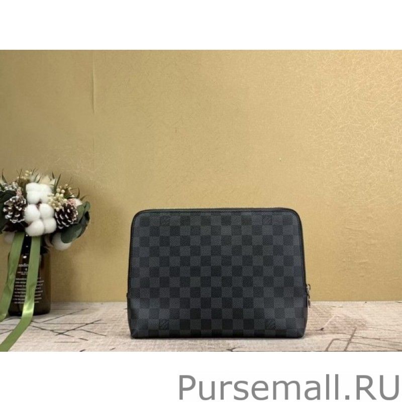 New Pouch Damier Graphite N60417