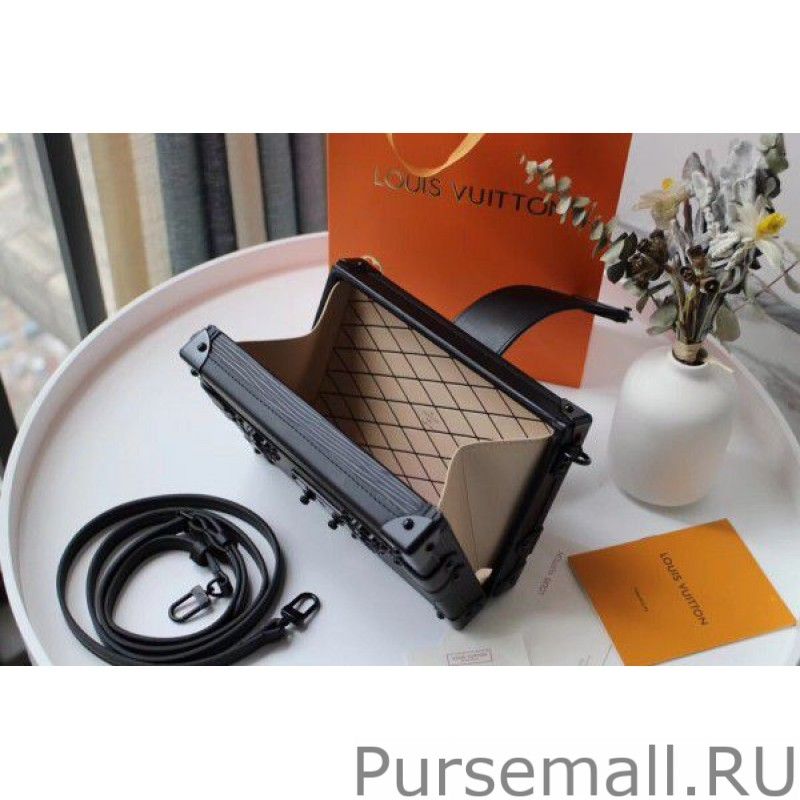 Petite Malle Bag All Black Epi Leather M55859