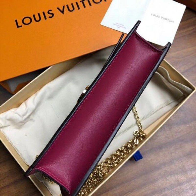 Flore Chain Wallet Monogram Canvas M67404 Red