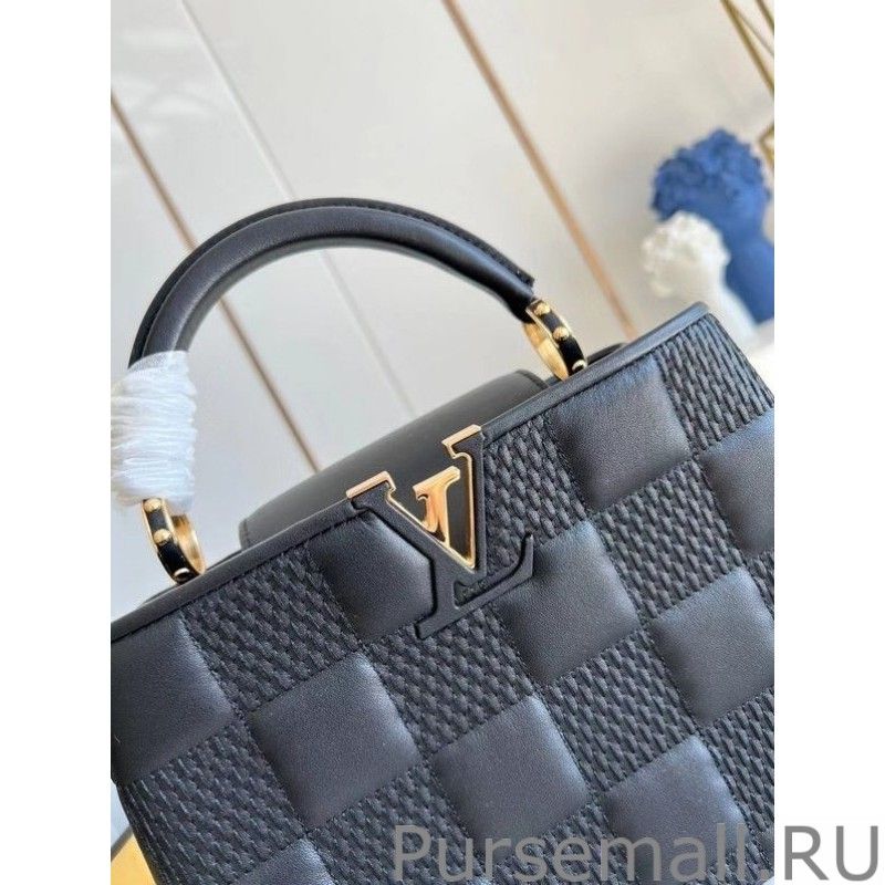 Capucines BB Bag In Black Damier Lambskin M59225