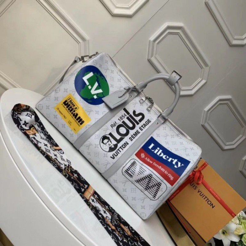 Keepall Bandouliere 50 Monogram M44643 White