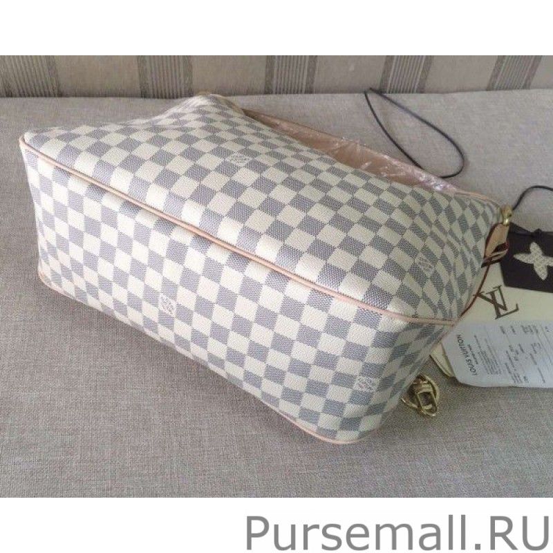 Delightful MM Bag Damier Azur N41607