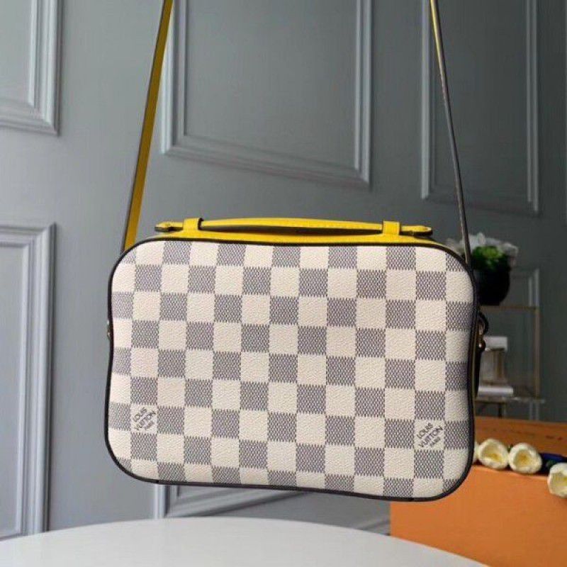 Saintonge Bag Damier Azur N40154