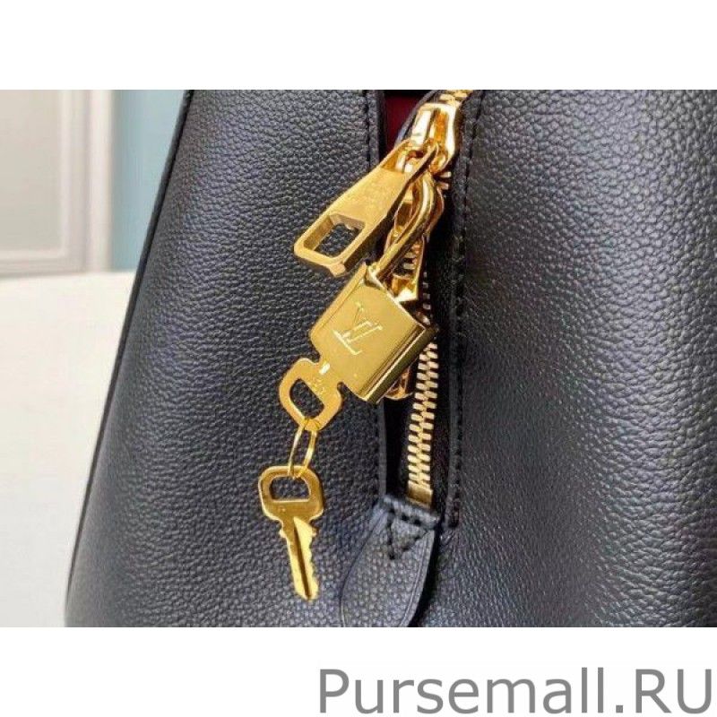 Montaigne MM Bag In Black Leather M45499