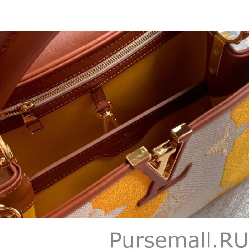 Capucines BB Bag In Striped Canvas M57651