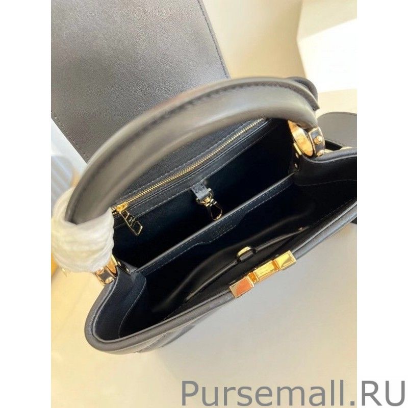 Capucines BB Bag In Black Damier Lambskin M59225