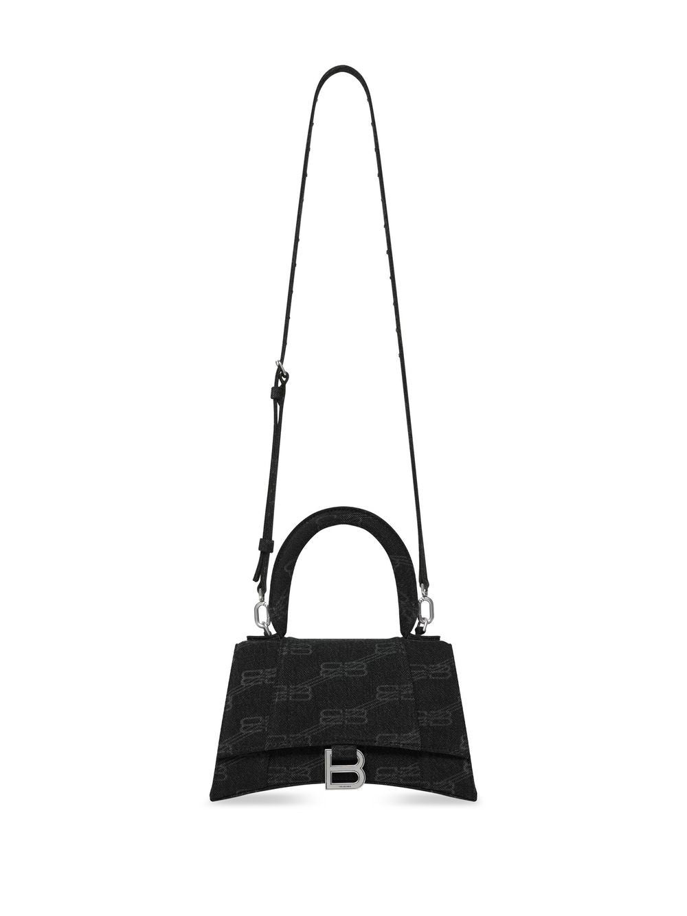 Ba*len*cia*ga hourglass bb-monogram small handbag