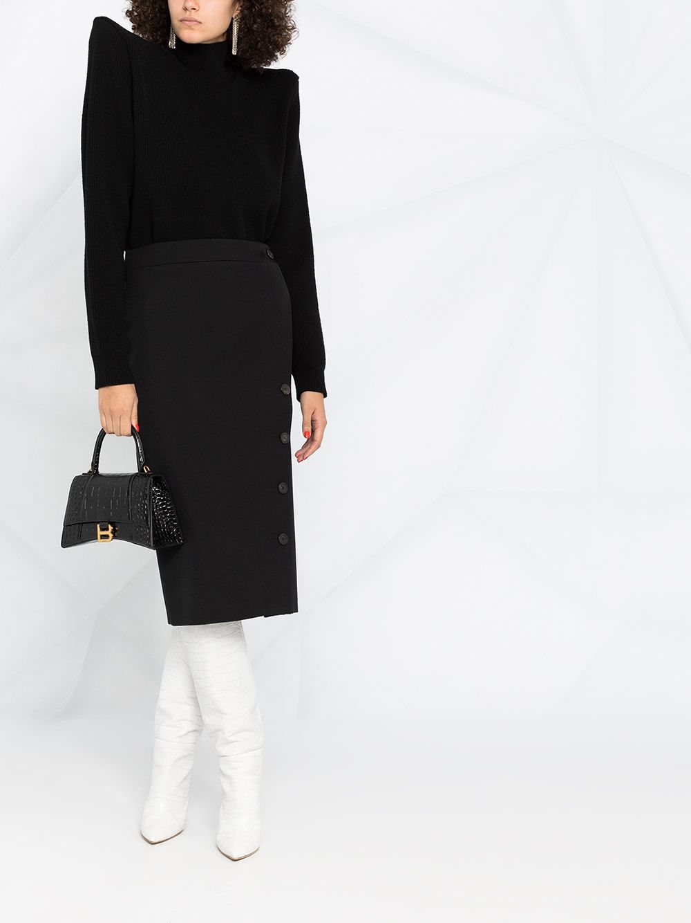 Ba*len*cia*ga crocodile effect tote bag