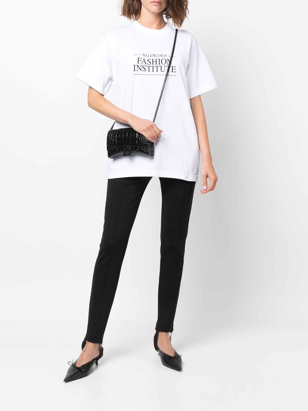 Ba*len*cia*ga hourglass chain-strap wallet