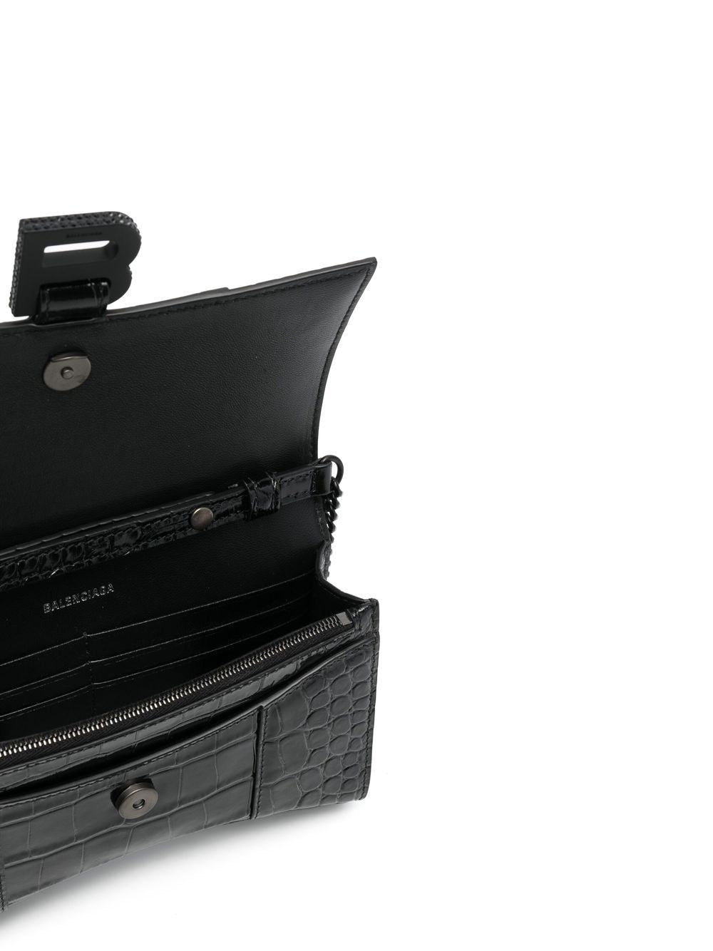 Ba*len*cia*ga hourglass chain-strap wallet