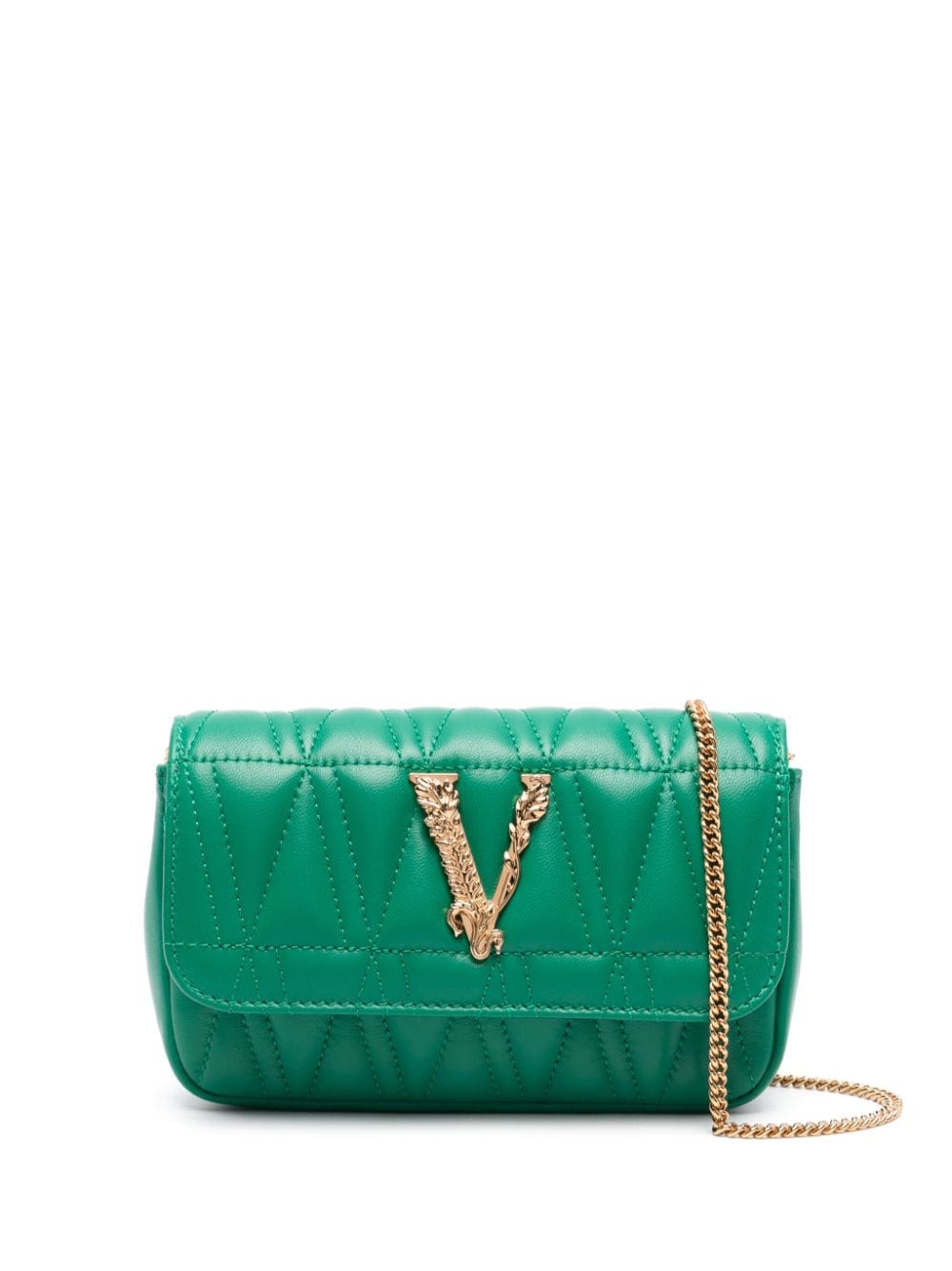 Versace Virtus quilted leather mini bag