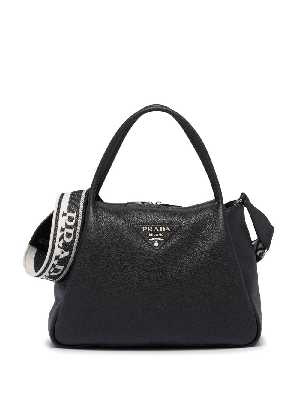 Pra*a large logo-plaque tote bag