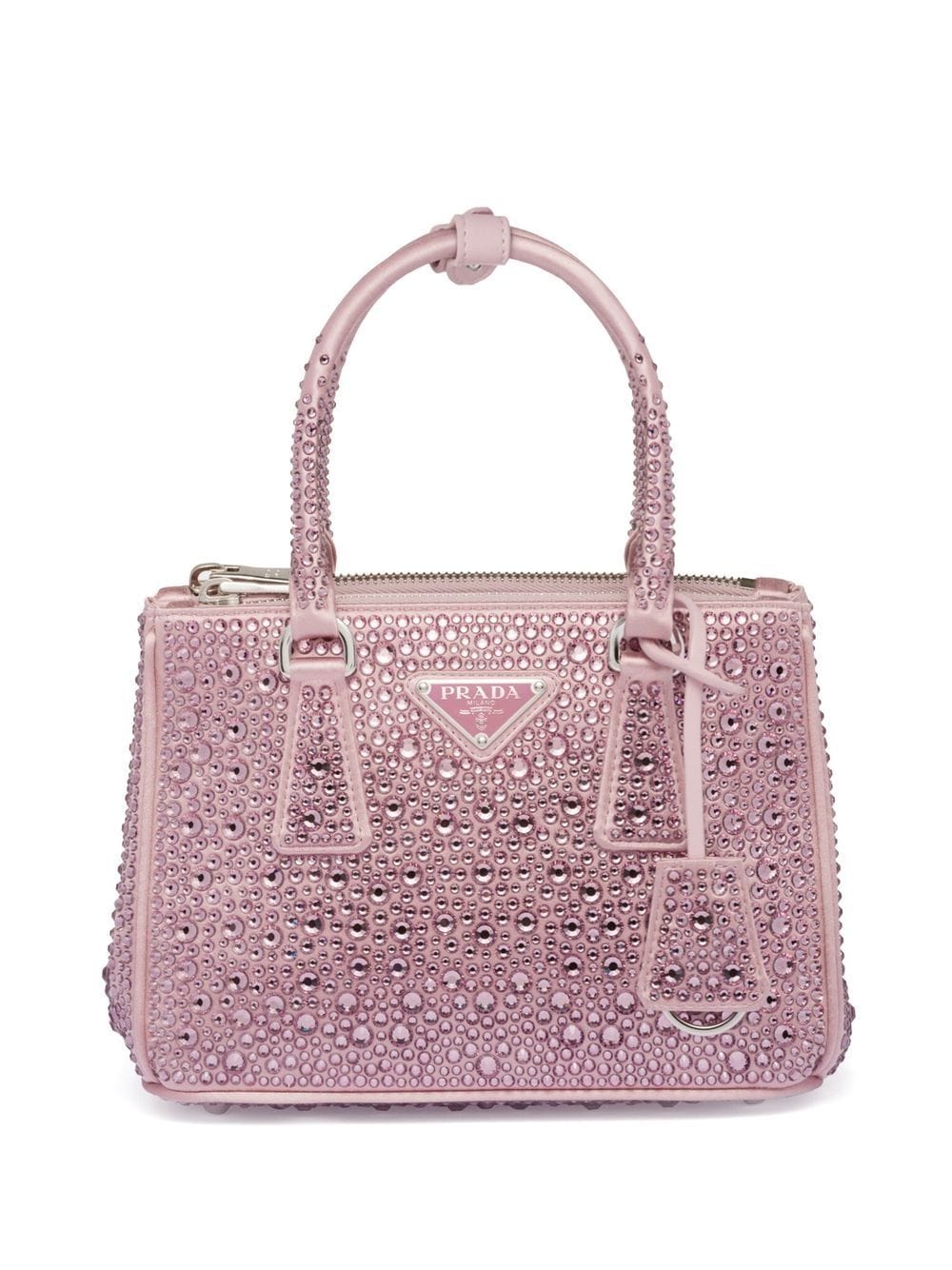 Pra*a galleria crystal-embellished satin mini bag