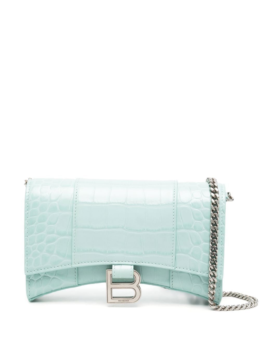 Ba*len*cia*ga hourglass chain-strap wallet