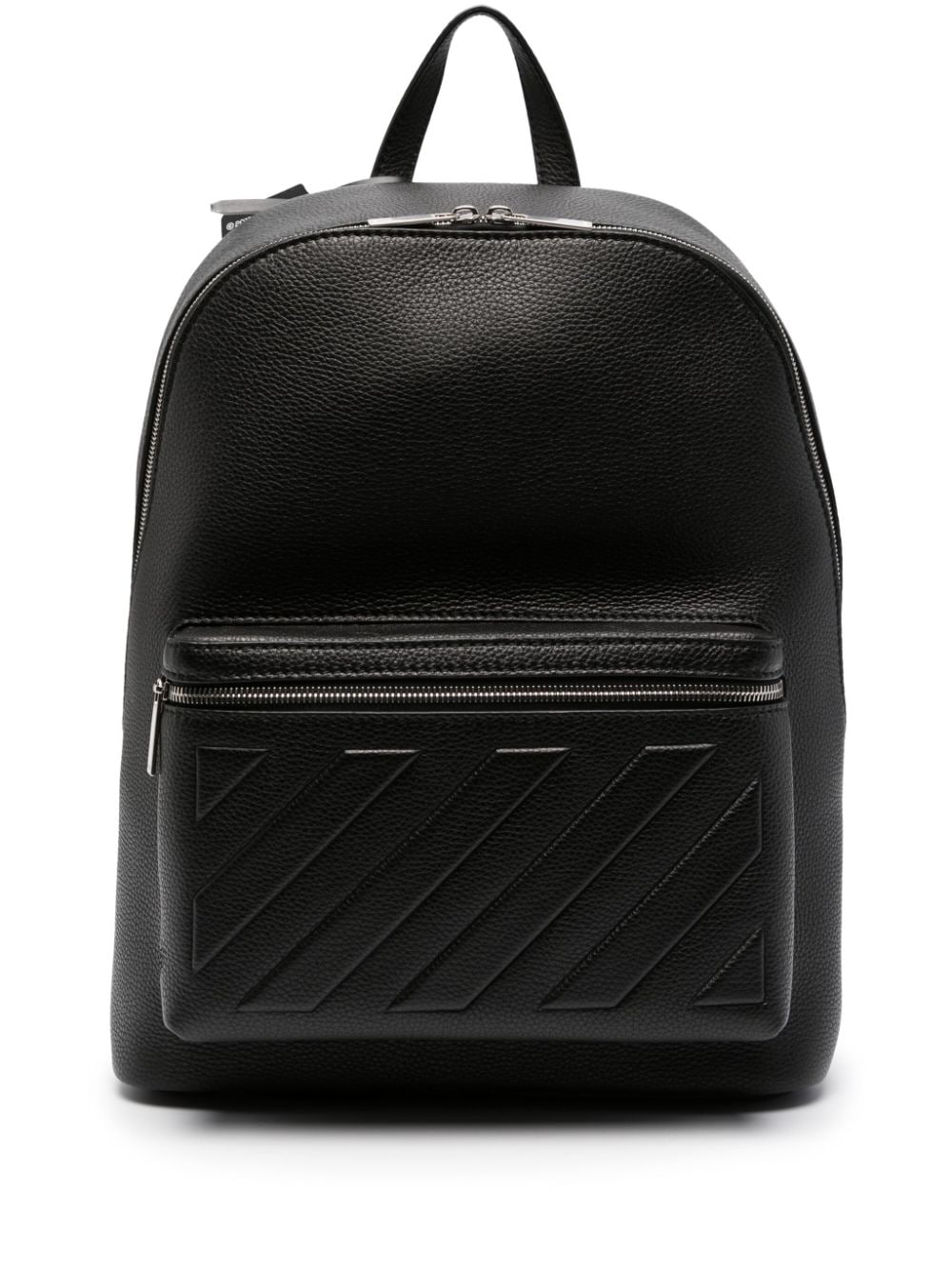 Off-White Diag-embossed leather backpack