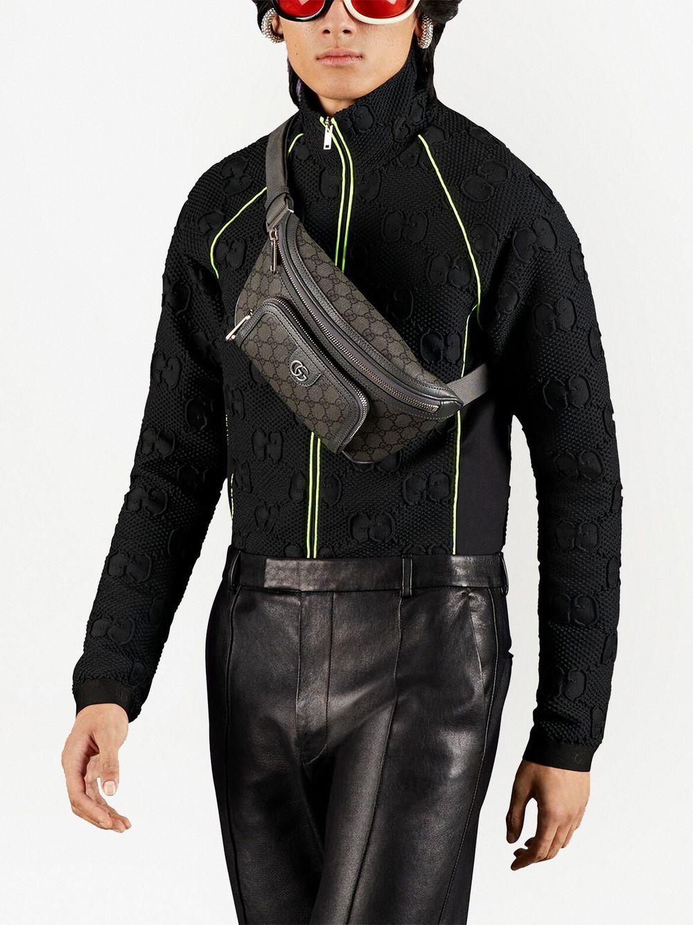 G*u*i ophidia multi-pocket belt bag