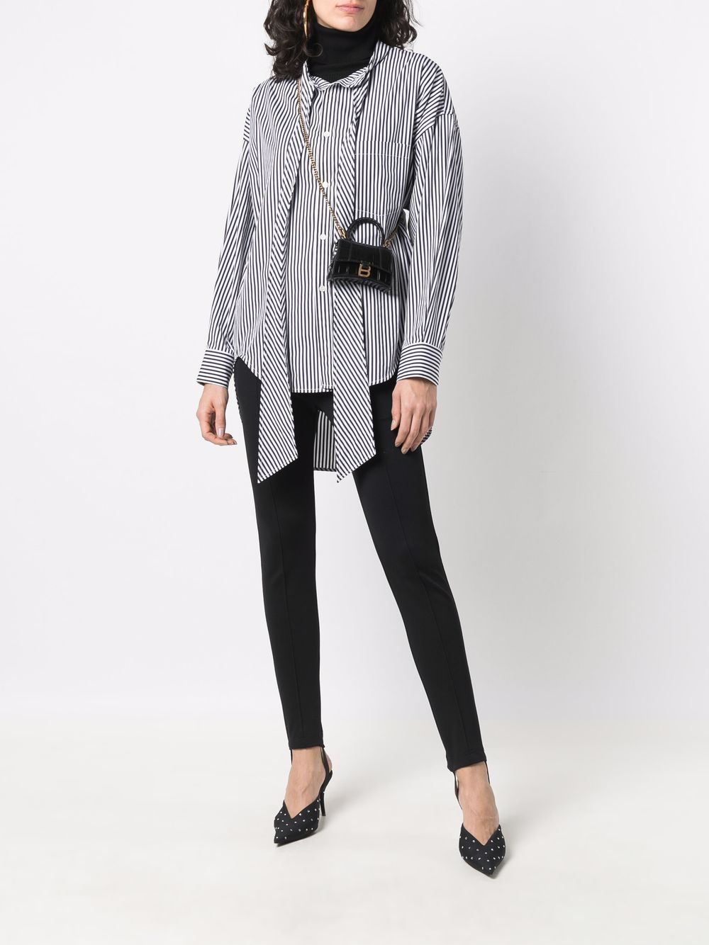 Ba*len*cia*ga hourglass crocodile-effect tote