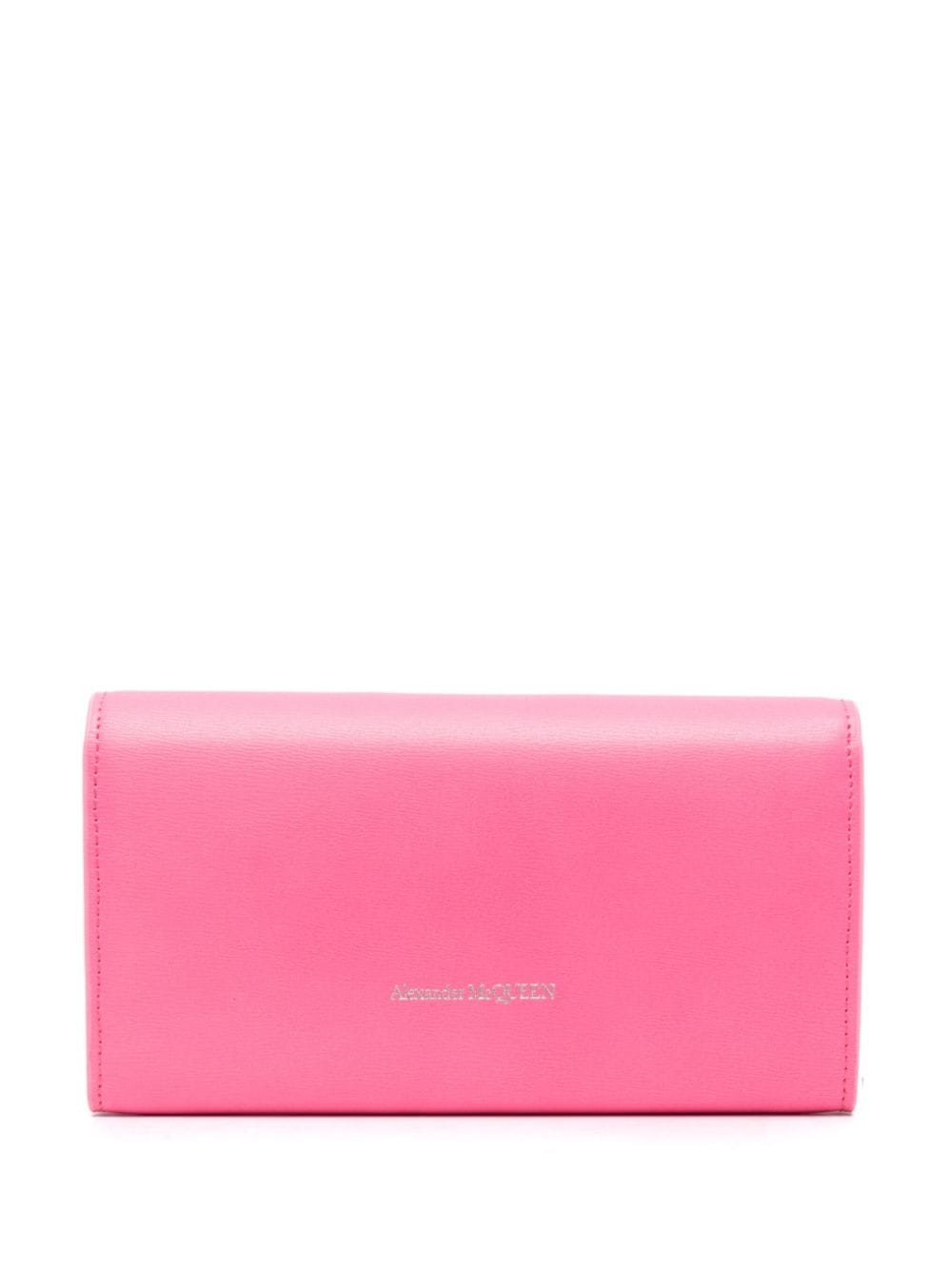 Alexander McQueen Skull leather clutch bag