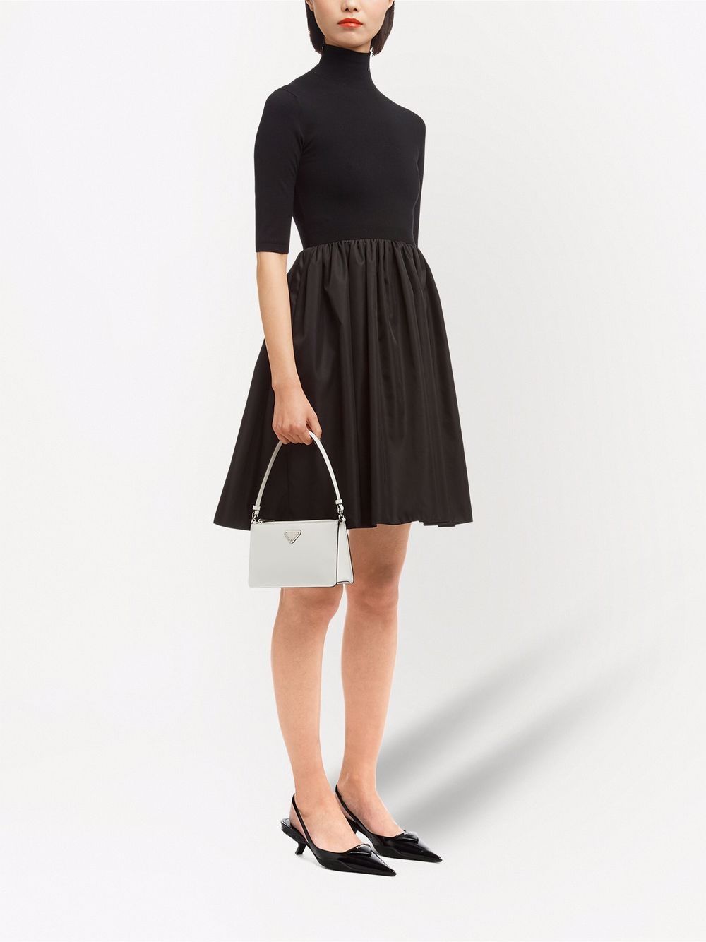 Pra*a triangle-plaque shoulder bag