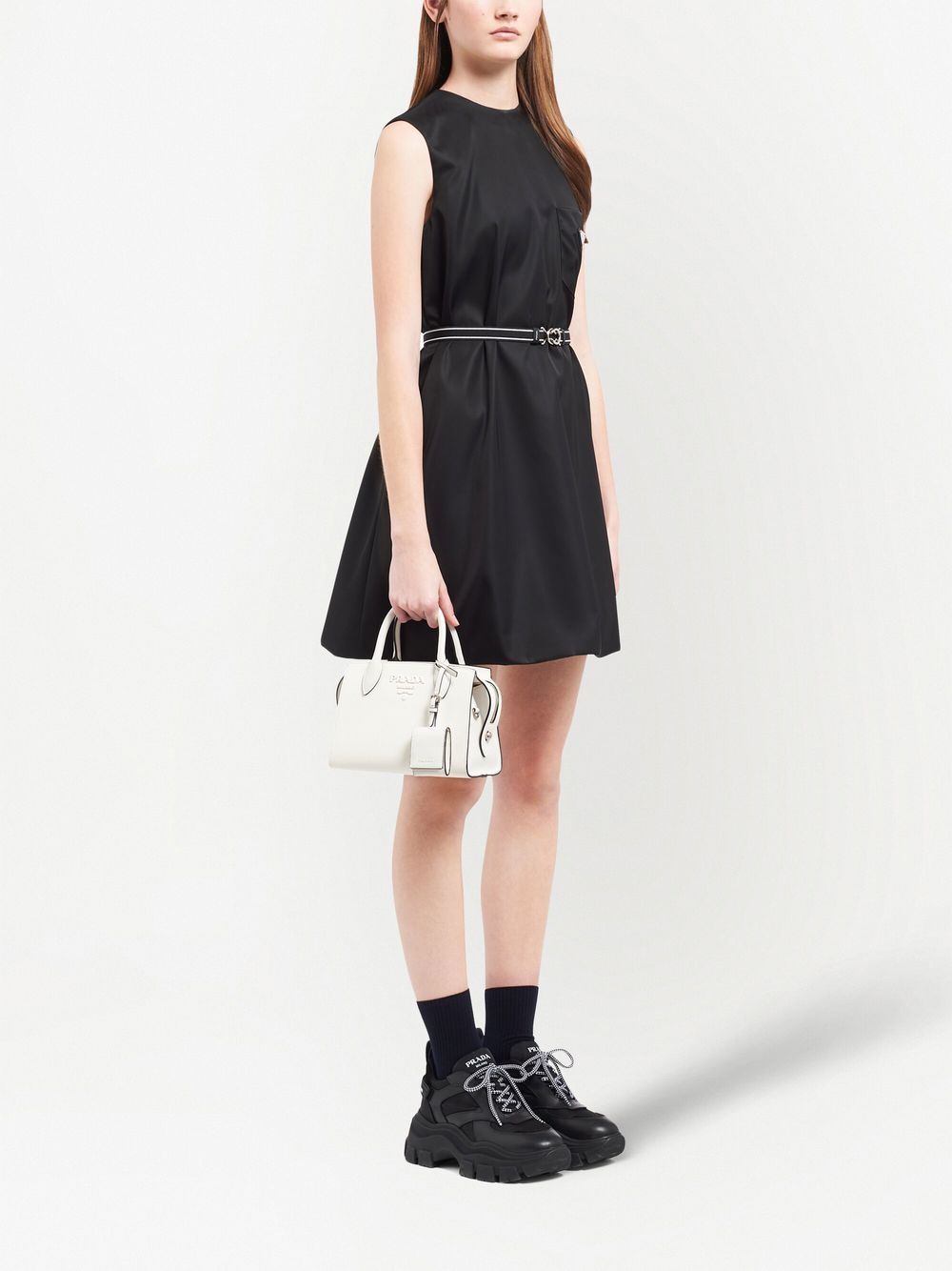 Pra*a mini saffiano leather tote