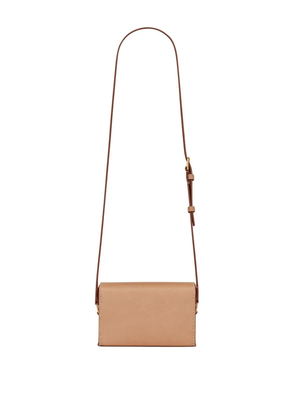 Saint Laurent logo-engraved leather crossbody bag