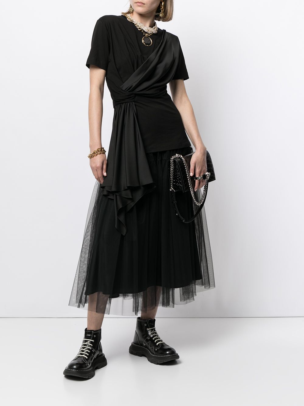 Alexander McQueen Jewelled crocodile effect bag