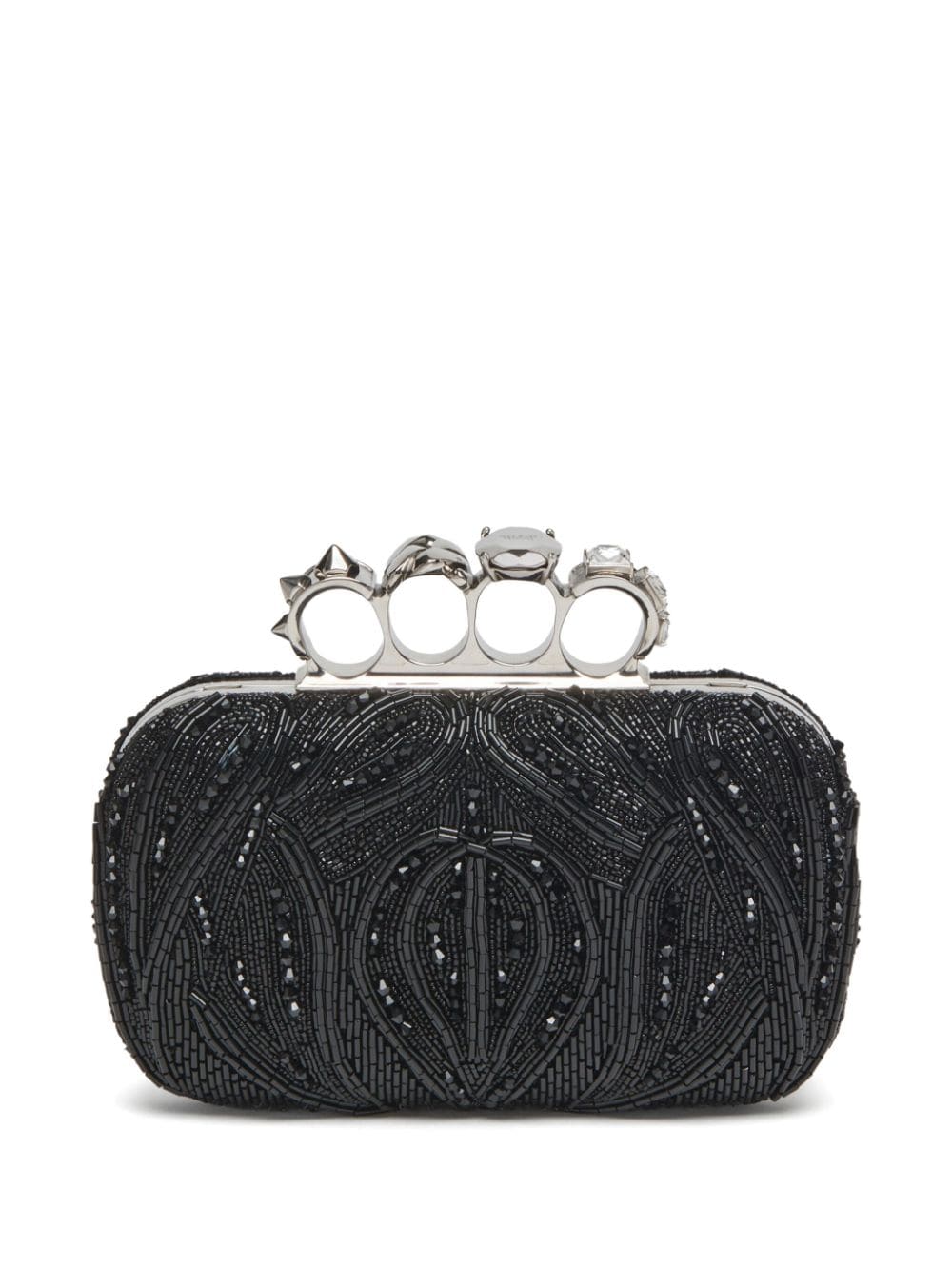 Alexander McQueen Knuckle beaded clutch