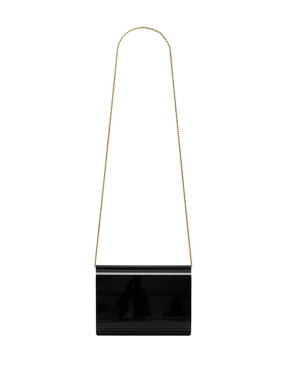 Saint Laurent logo-plaque chain-link crossbody bag