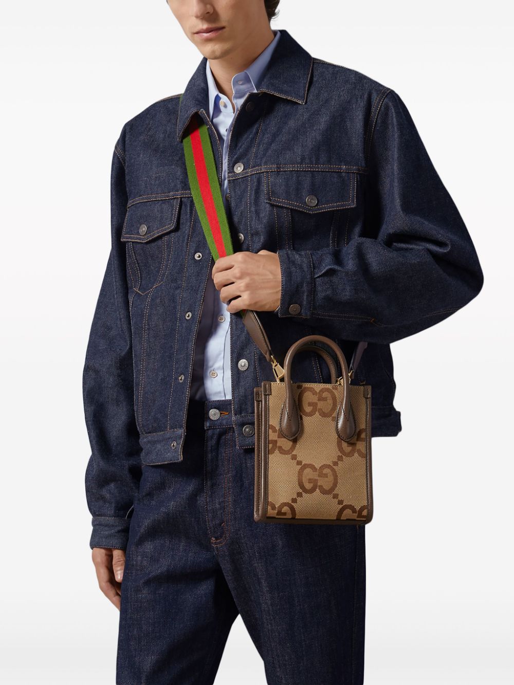 G*u*i jumbo gg mini tote bag