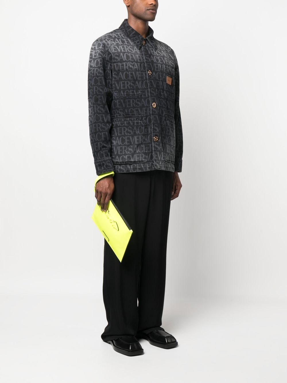 Versace Medusa-motif clutch bag