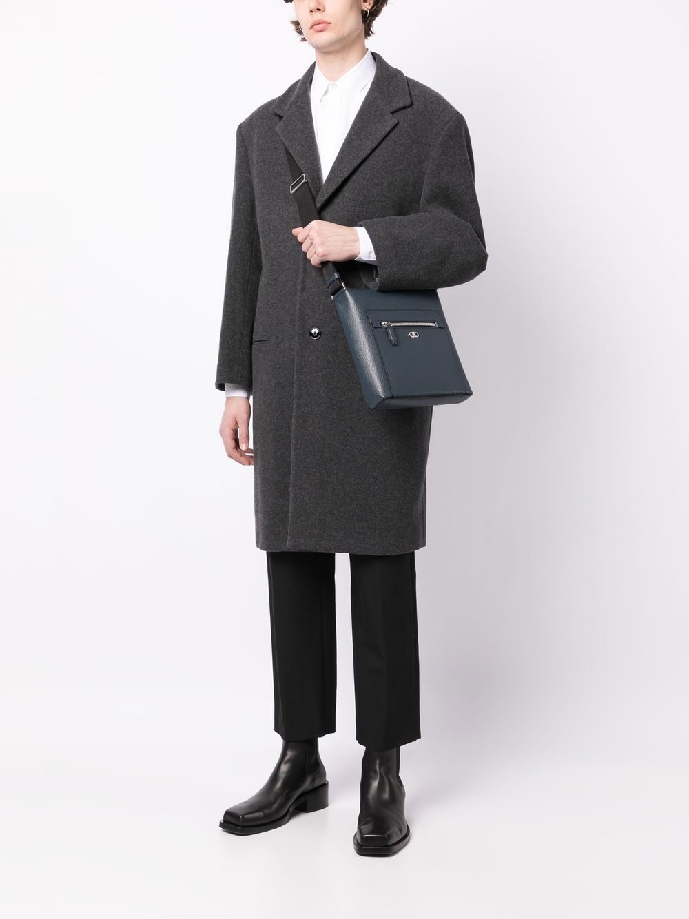 Ferragamo Gancini leather crossbody bag