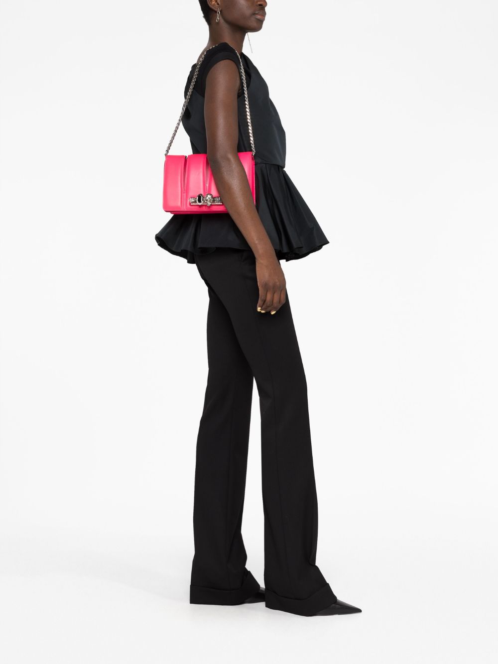 Alexander McQueen The Slash studded chain-link bag