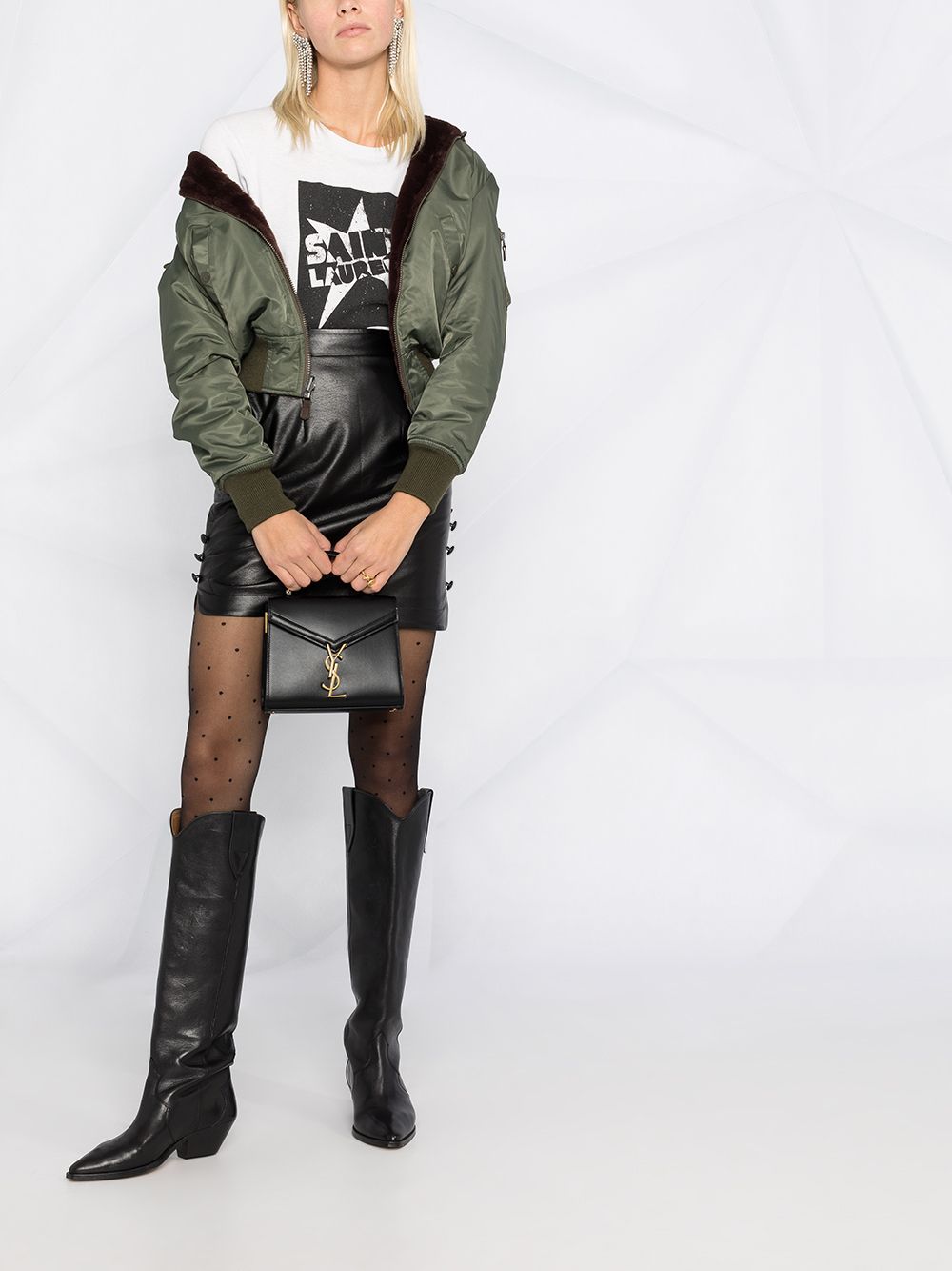 Saint Laurent mini Cassandra monogram tote bag