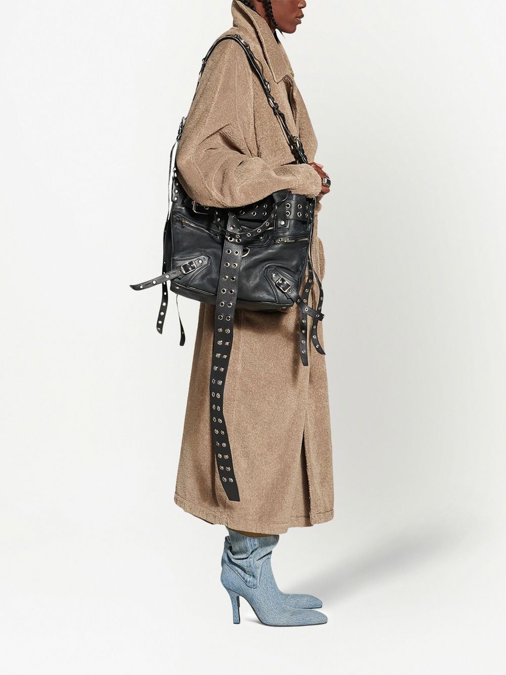 Ba*len*cia*ga emo bucket bag