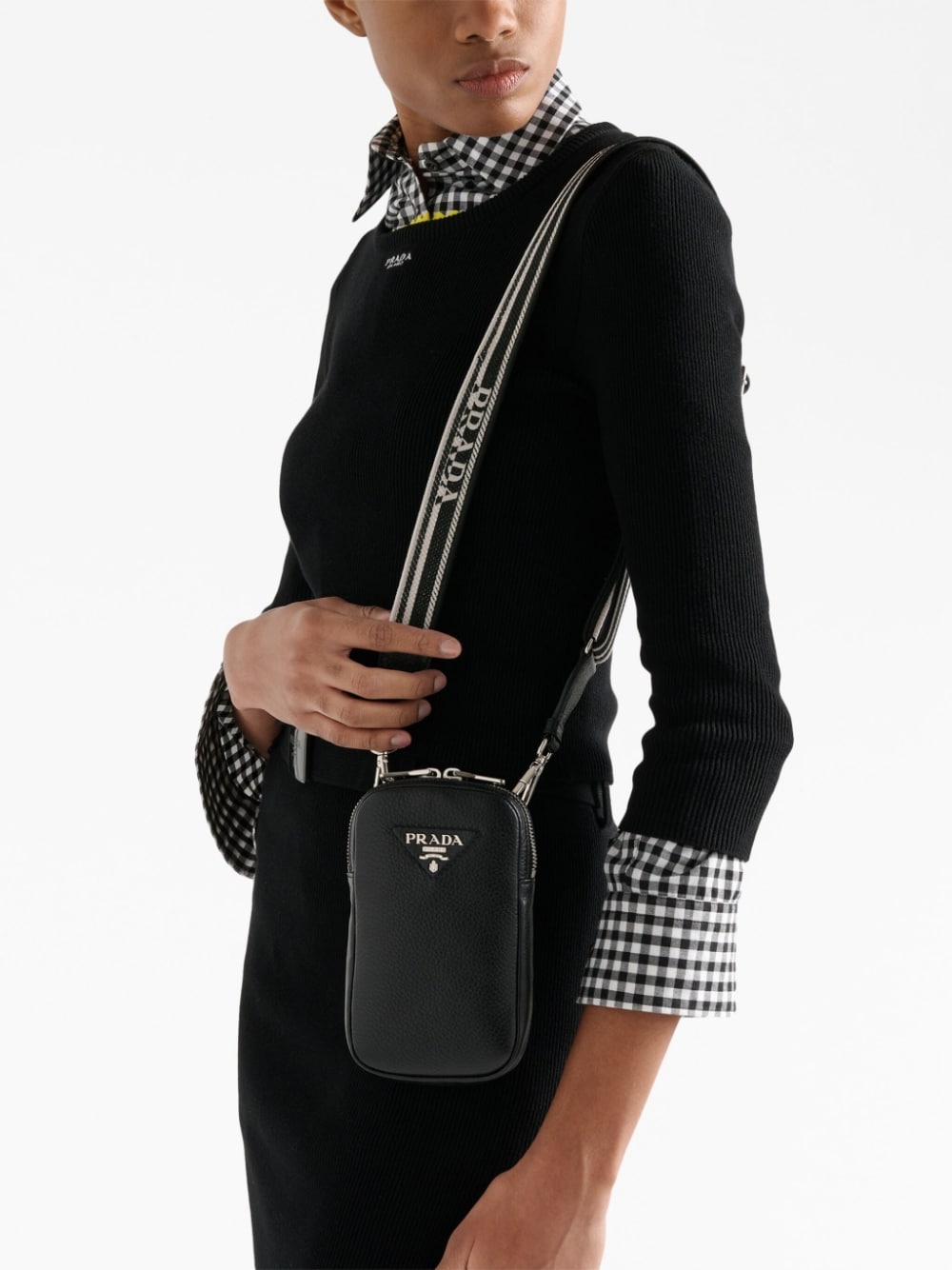 Pra*a leather mini-bag