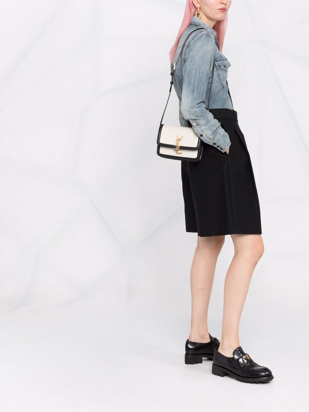 Saint Laurent small Sunset logo shoulder bag