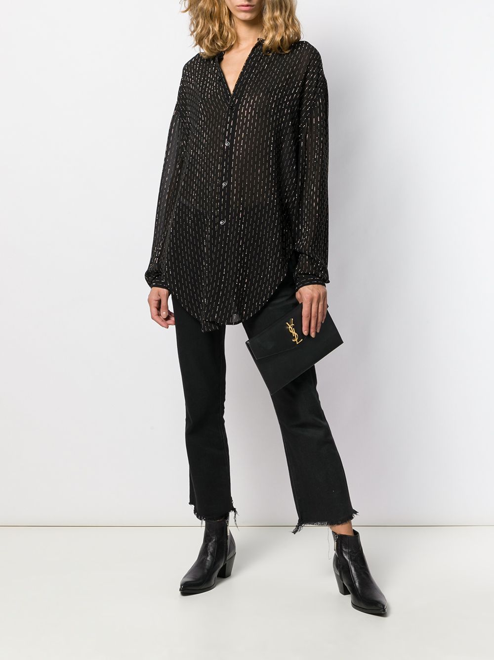 Saint Laurent medium monogram plaque pouch